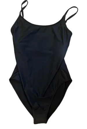 Quince Italian Cami One-Piece Swimsuit, Black, Size XL Minimalist Quiet Luxury thumbnail 1