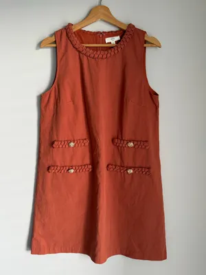 Entro Apple Cider Sippin Mini Dress in Rust Fall Size Medium thumbnail 2
