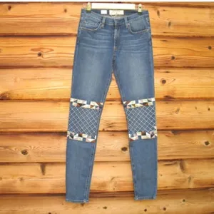 NWT Miss Me Blue Skinny Moto Jeans thumbnail 3