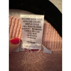 Candies Pink Shimmer Cropped Shrug Sweater Open Front‎ Bolero 3/4 Sleeve Small thumbnail 3