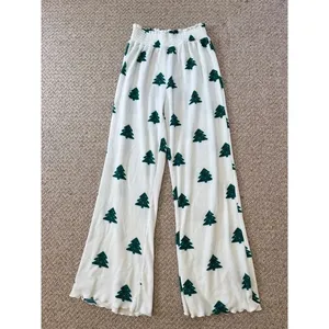 Beach Riot Christmas Tree Wide Leg Pacific Pants M Smocked Holiday Lounge thumbnail 2