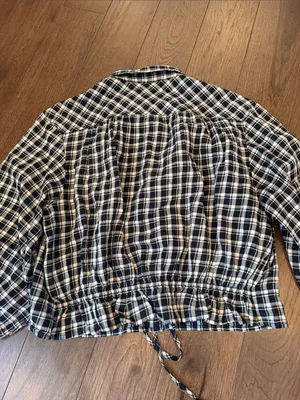 GAP Women’s Black Flannel Elasticated Waist Top Size Medium - C71-013 thumbnail 9