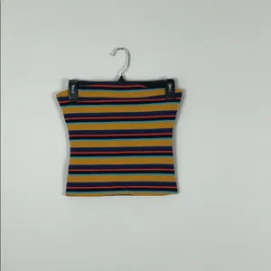 Cotton On Riley Stripe Inca Gold Everyday Tube Top Strapless Size XS NWT thumbnail 4
