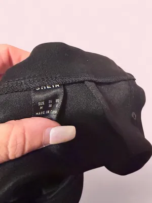 SHEIN Black Mini Skirt with Gold Buttons thumbnail 2