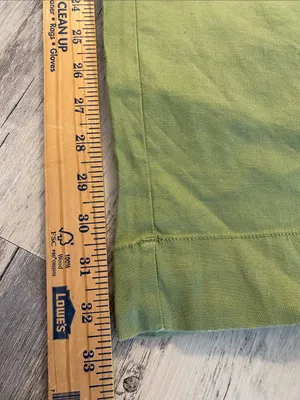 Maeve Anthropologie Colette Wide Leg Button Fly Linen Blend Cilantro 12 TALL thumbnail 4