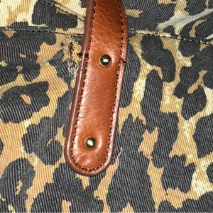 Rebecca Minkoff Leopard Print Cotton Large Tote Bag thumbnail 6