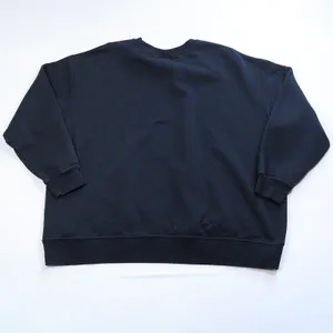 Nike Sweatshirt Womens 2X Black Phoenix Fleece Center Swoosh Crewneck DJ6676-010 thumbnail 2