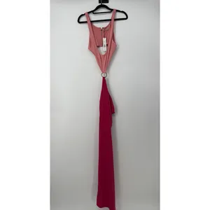 alice + olivia Arizona Cutout O-Ring Maxi Dress Womens Size 12 thumbnail 3
