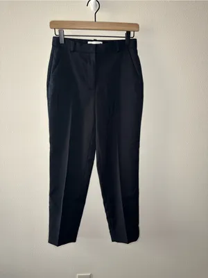 Abercrombie & Fitch Slim Straight Tailored Trouser Pants Black Size 25 SHORT thumbnail 8