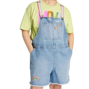 Target PRIDE SHORTALLS | Take PRIDE Queen Rainbow Patchwork Denim Unisex Shortalls thumbnail 10