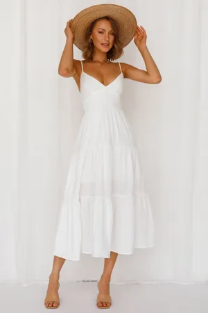 ✨Hello Molly Vintage Queen Maxi Sz Xl Dress White✨ thumbnail 3
