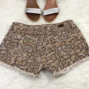 1st Kiss Distressed Animal Print Shorts thumbnail 2