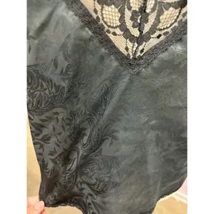 VTG Dreamtime Camisole Top Black Lace Satin Sz M Goth Grunge Witchy Whimsigoth thumbnail 7