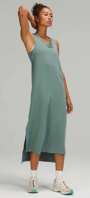 Lululemon All Yours Tank Maxi Dress in Tidewater Teal Size 6 thumbnail 1