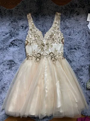 Cinderella Divine Homecoming Gold Sequin Dress thumbnail 3
