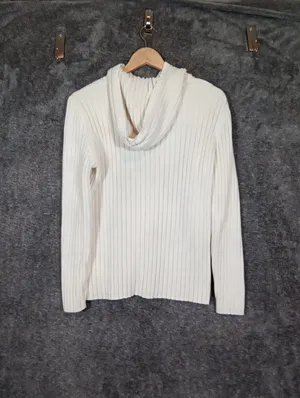Lauren Ralph Lauren Women Cable Knit Cotton Fisherman Preppy Coatal Sweater M thumbnail 6