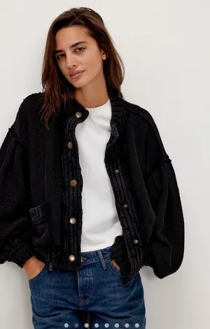 Free People Cute in this Cardi Jacket thumbnail 1