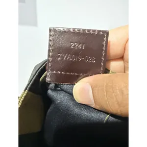 Fendi Brown Black Striped Tote Bag Brown Leather Trim Zip Gold Hardware‎ READ L thumbnail 11