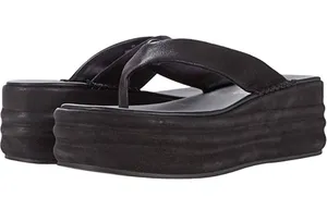 Free People Haven thong flip flop flatform platform YTK 90s 2000s black 39 thumbnail 1