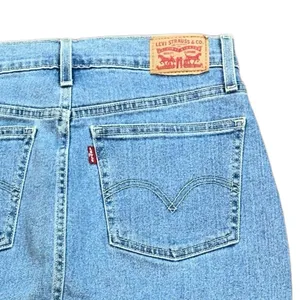 Levi's Button Front Y2K Denim Jean Skirt‎ Size 26 thumbnail 4