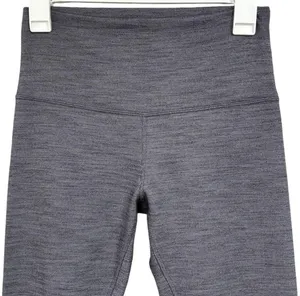 Lululemon Align Pant II 25" Mini Herringbone Heathered Black White / Black Sz 8 thumbnail 3