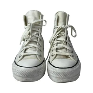Converse Chuck Taylor All Star Made With Love White Lace Up Sneakers Shoes Sz 7 thumbnail 2