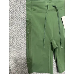 Lululemon Women's Green No Line HR Run Short Zip Pocket Size 0 NWT thumbnail 2