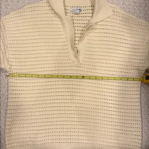 Urban Revivo Womens Xs Blouse Embroidery Cream Color thumbnail 4