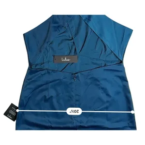 Lulu's Truly Picturesque Dark‎ Blue Teal Open Back Dress XL Cocktail Wedding NWT thumbnail 9