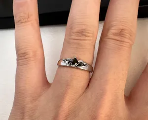 Adjustable Devil Wings Open Ring for Men Women Silver thumbnail 3