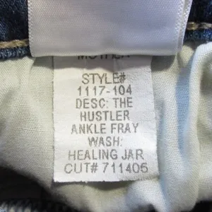 NWT Mother Hustler Ankle Fray in Healing Jar High Rise Boot Crop Stretch Jean 24 thumbnail 6