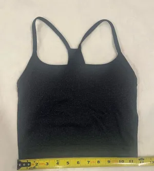 All In Motion Black Glitter Crop Tank Top Sports Bra - Size Small thumbnail 1