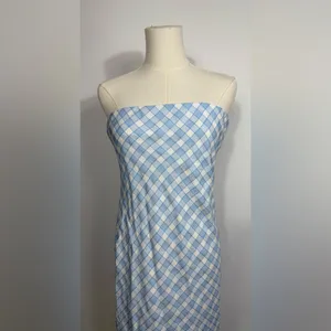 NWT Amanda Uprichard‎ Shiran Dress in Meadow Plaid Sz Medium $211 thumbnail 7
