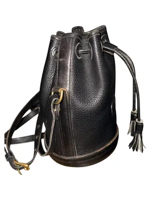 Dooney & Bourke Leather Drawstring Mini Bucket Bag thumbnail 1