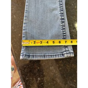 Wrangler Rock 47 Women's Blue Jeans Ultra Low Rise Sz‎ 30x34 Rodeo Cowgirl Denim thumbnail 11