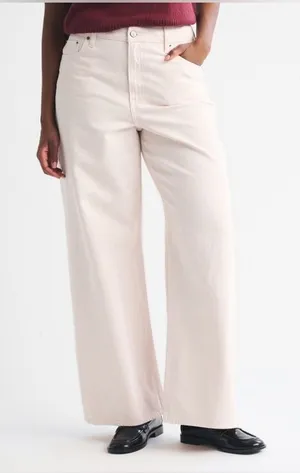 Abercrombie 90’s Relaxed Straight Jean Light Pink thumbnail 1