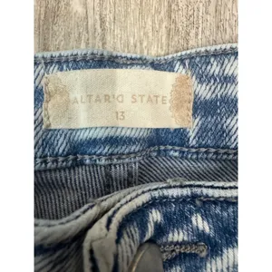 ALTAR'D STATE‎ Womens Jeans Size 13 Flare Acid Wash Distressed Frayed Hem thumbnail 3