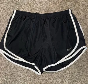 Nike Women's Dri-Fit Lined Running Shorts Black/White thumbnail 1