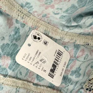 Free People Melanie Long Sleeve Top Floral Cotton Cottagecore Romantic Small NWT thumbnail 7