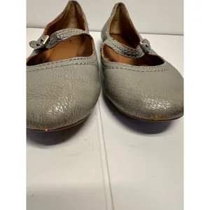 Lucky Brand Esme Mary Jane Ballet Flats Silver Cloud Metallic stardust Size 6.5M thumbnail 3