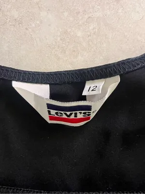 Vintage Levis ski overalls corduroy pants womens 12 thumbnail 6