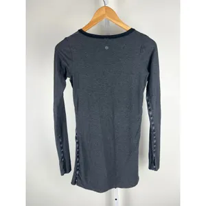 Lululemon Every Yogi Long Sleeve Reversible Gray / Black Two Looks Long Top Soft thumbnail 3