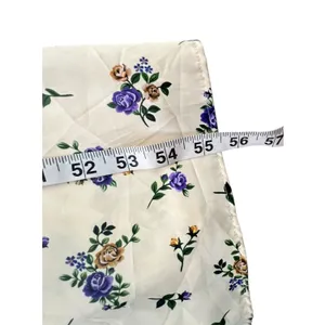 Zara Crochet Satin Maxi Slip Dress Black Cream‎ Lavender Floral Boho Festival S thumbnail 12