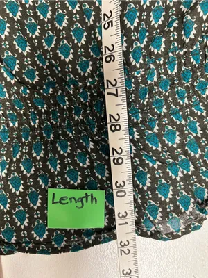 Boho Paisley Peasant Top in Green - Women thumbnail 7