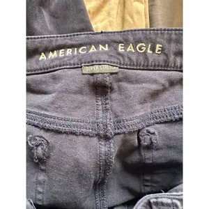 American Eagle Women's Navy Super Stretch Denim Jegging Jeans 10 thumbnail 3