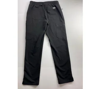 Figs Technical Collection Black Tie Front Scrub Pants XS thumbnail 5