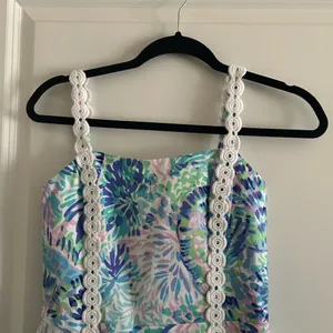 Lilly Pulitzer Pink and White Dress thumbnail 5