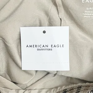 NWT American Eagle Plaid Pleated Low Rise Knit Skort Shorts Small Brown Tan NEW thumbnail 7