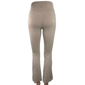 Aritzia TNA Chill Atmosphere Beige Flare Boot Cut Yoga Leggings Sweat Pants thumbnail 3