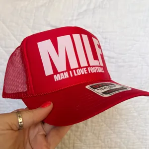 Man I love football trucker hat thumbnail 2